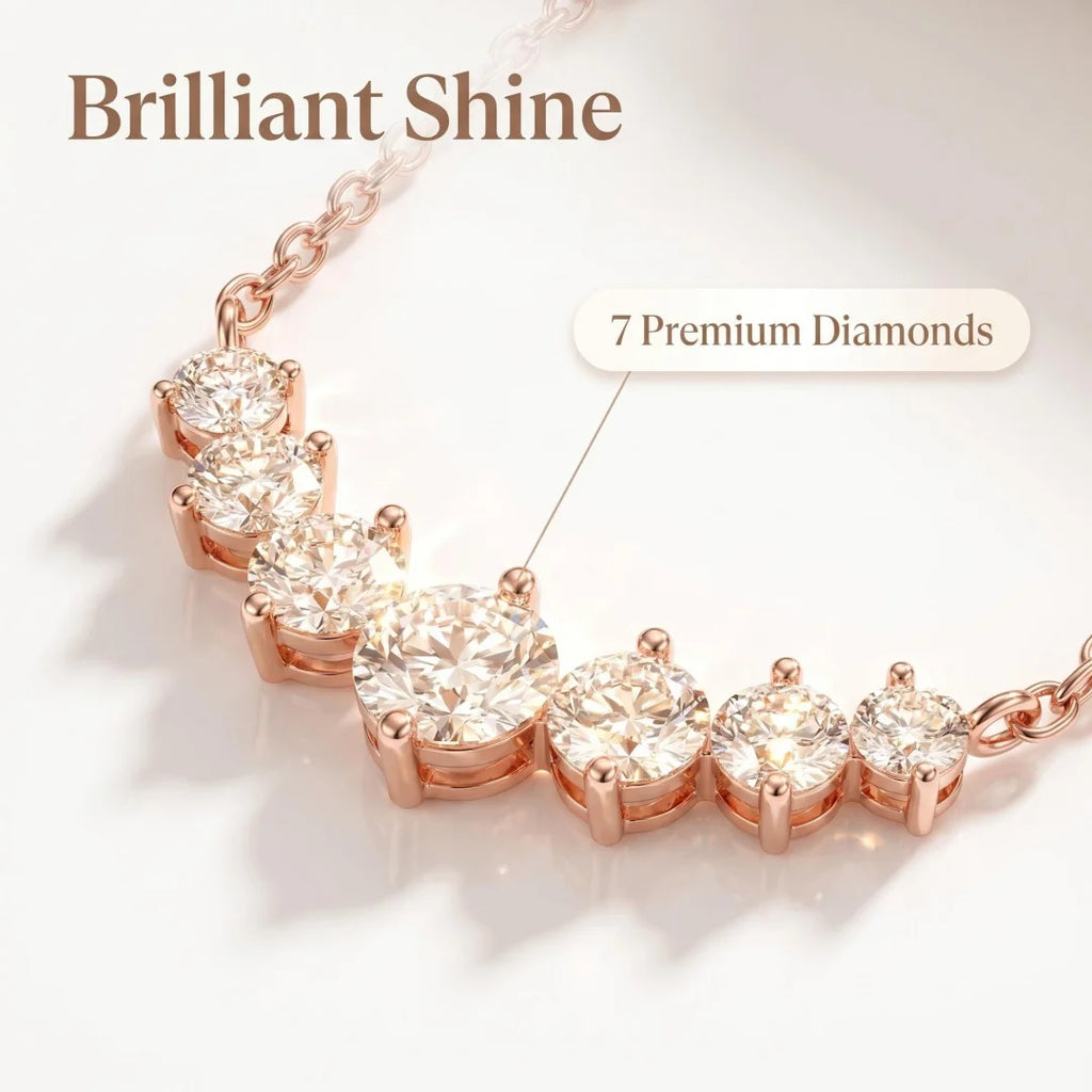 5ct Moissanite Necklace for Woman Wedding Fine Jewely with Certificates 925 Sterling Sliver Plated 18k White Gold Necklace