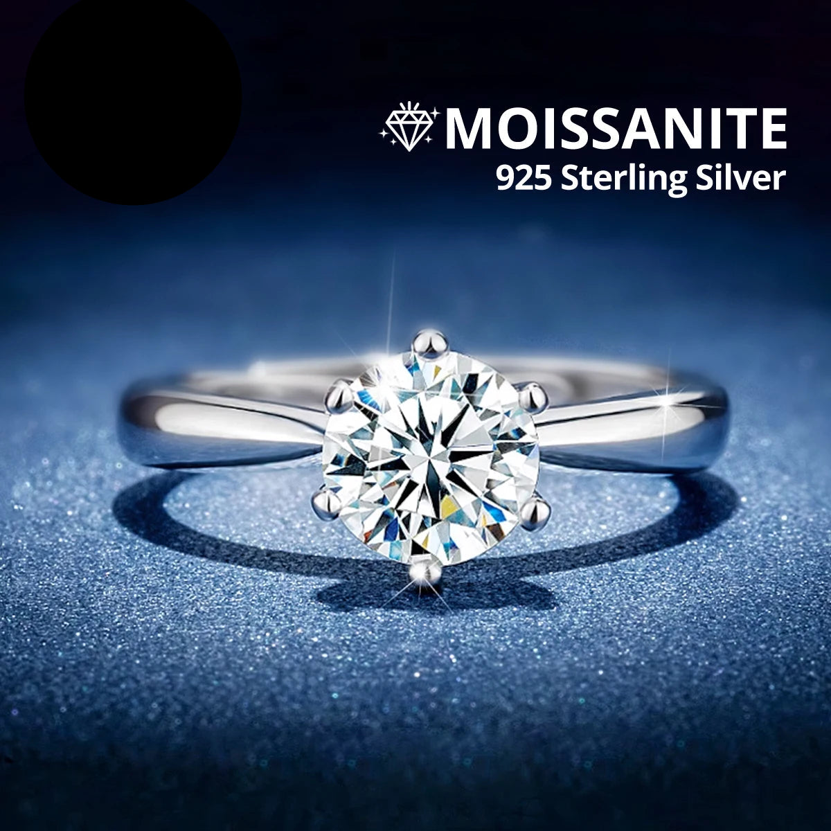 OIYIY Moissanite Ring for Women 925 Sterling Silver D VVS1 GRA Certified Lab Grown Diamond Wedding Engagement Ring