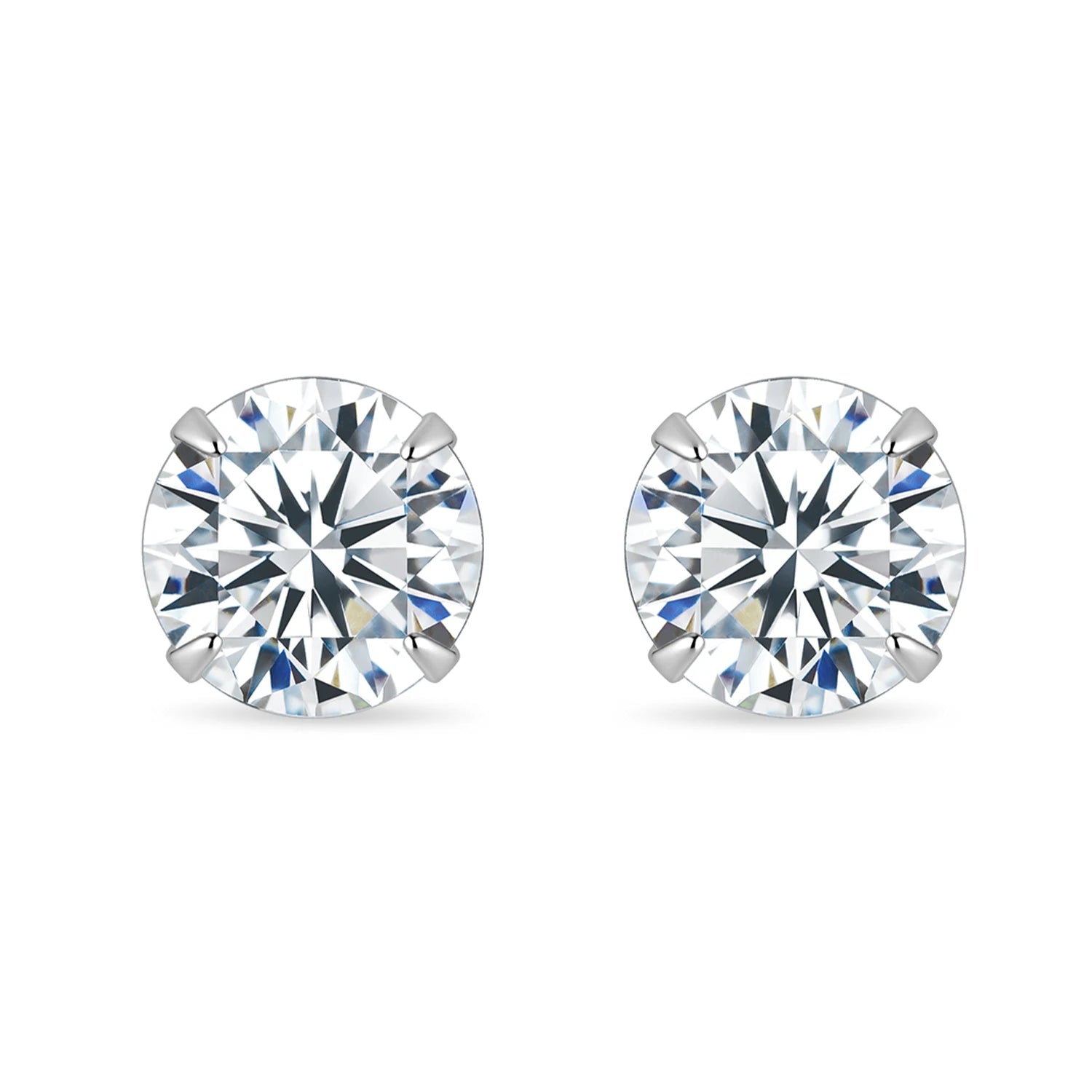 OIYIY 0.1-2ct Moissanite Earrings for Women Man 925 Sterling Silver Stud Earrings GRA Certified Lab Grown Diamond Wedding Gift